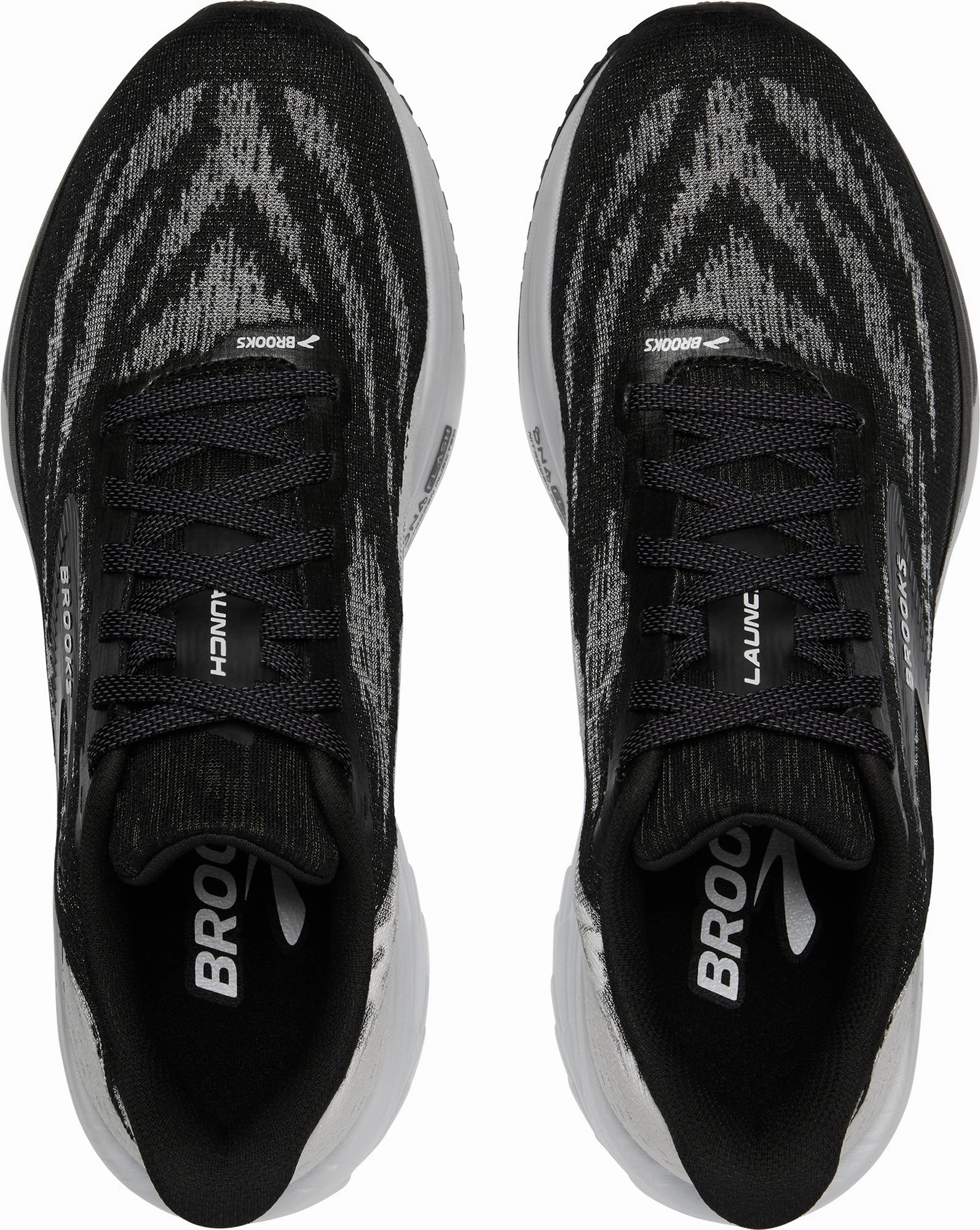 Brooks Launch 11 Mens Running Shoes - Black breathable mesh shoe aspect