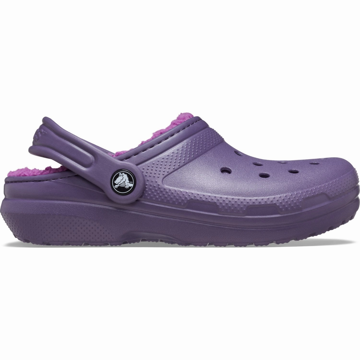 Stacked Traction Lugs Cushioned Insole Crocs Nightshade Classic Lined Clog