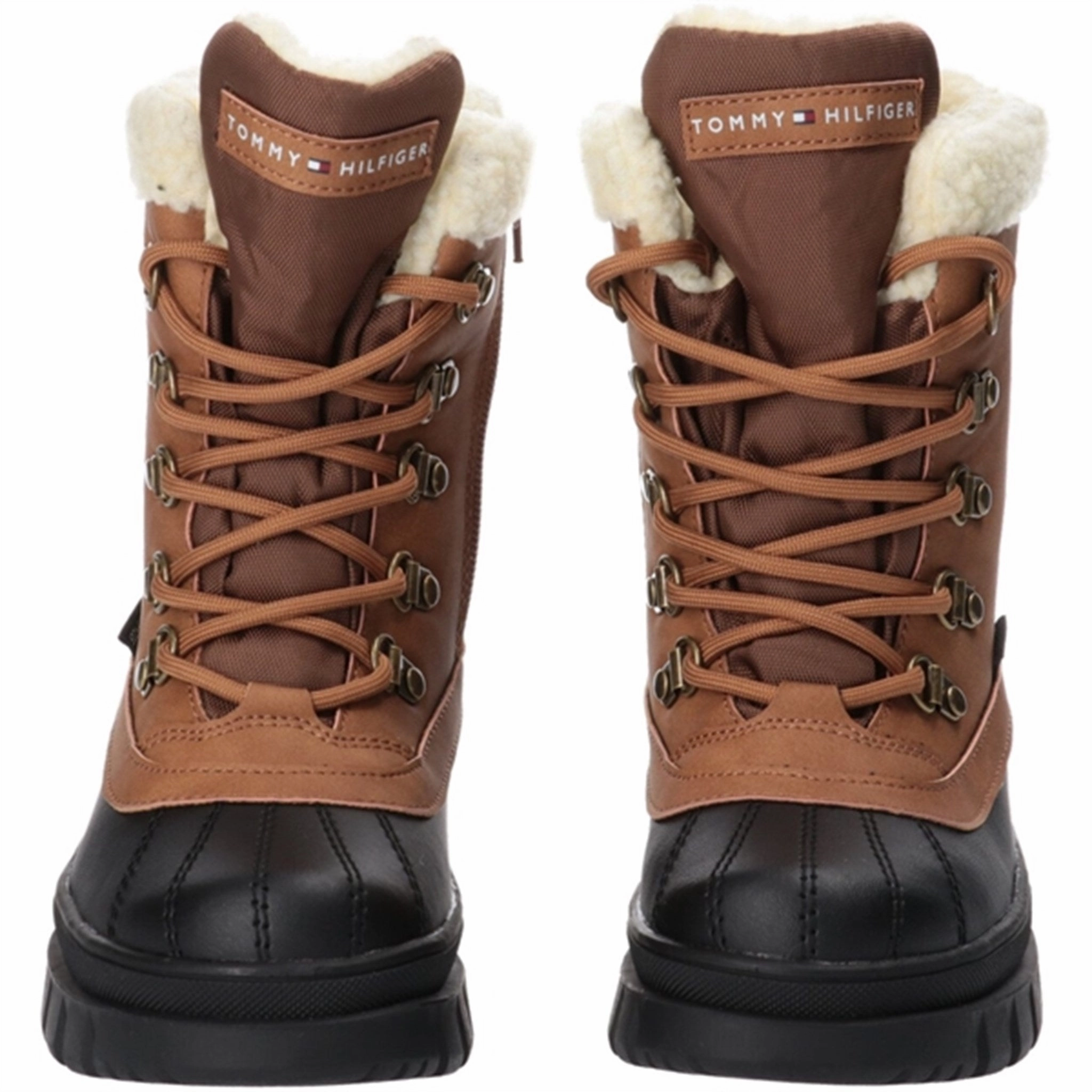 Timeless Design Tommy Hilfiger Lace-Up Bootie Cognac