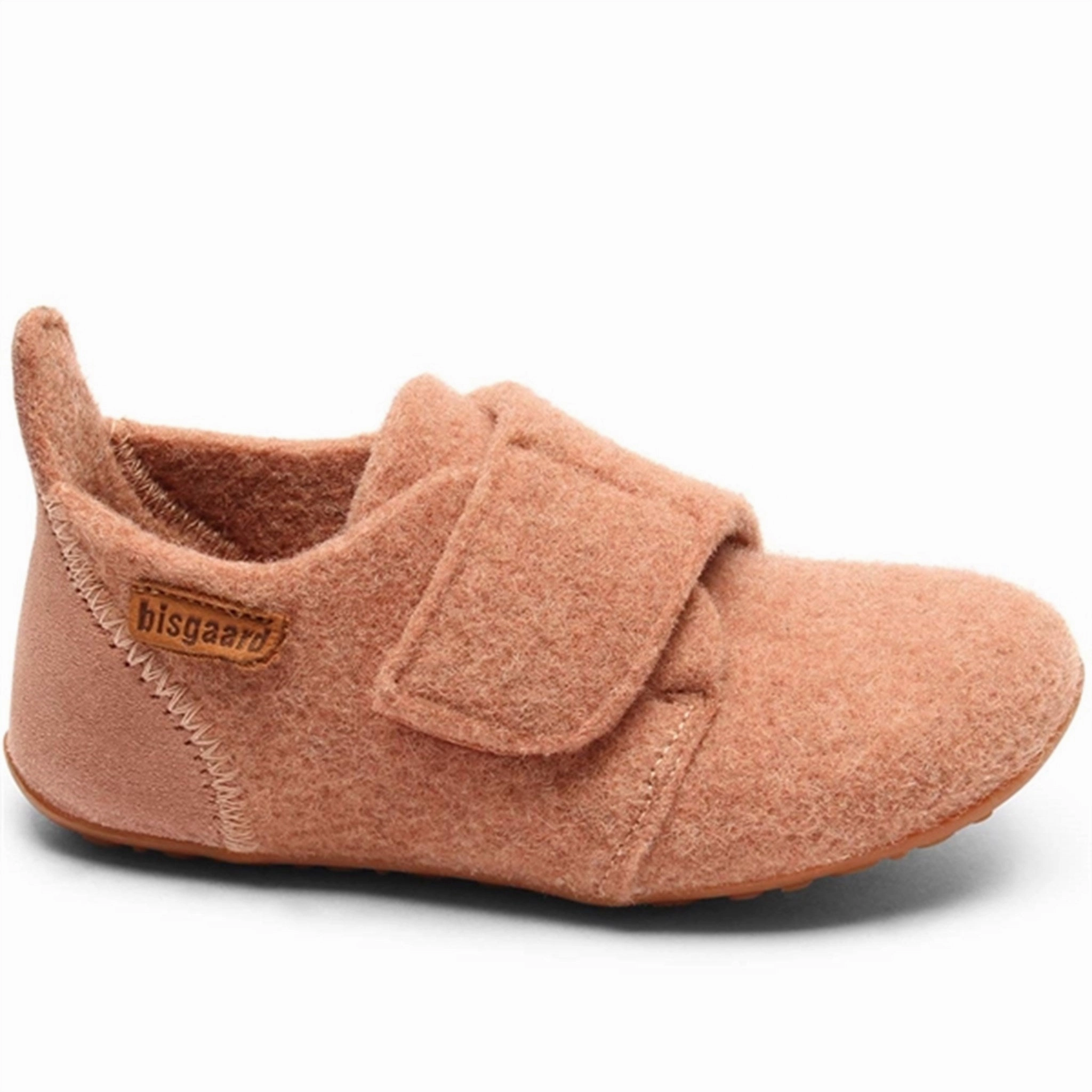 Bisgaard Indoor Shoes Wool Velcro Rose Easy Beach Anti   Stain