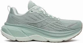 shock - absorbing - midsole - feature shoes Street Running Saucony Hurricane 25 Womens Running Shoes - Green