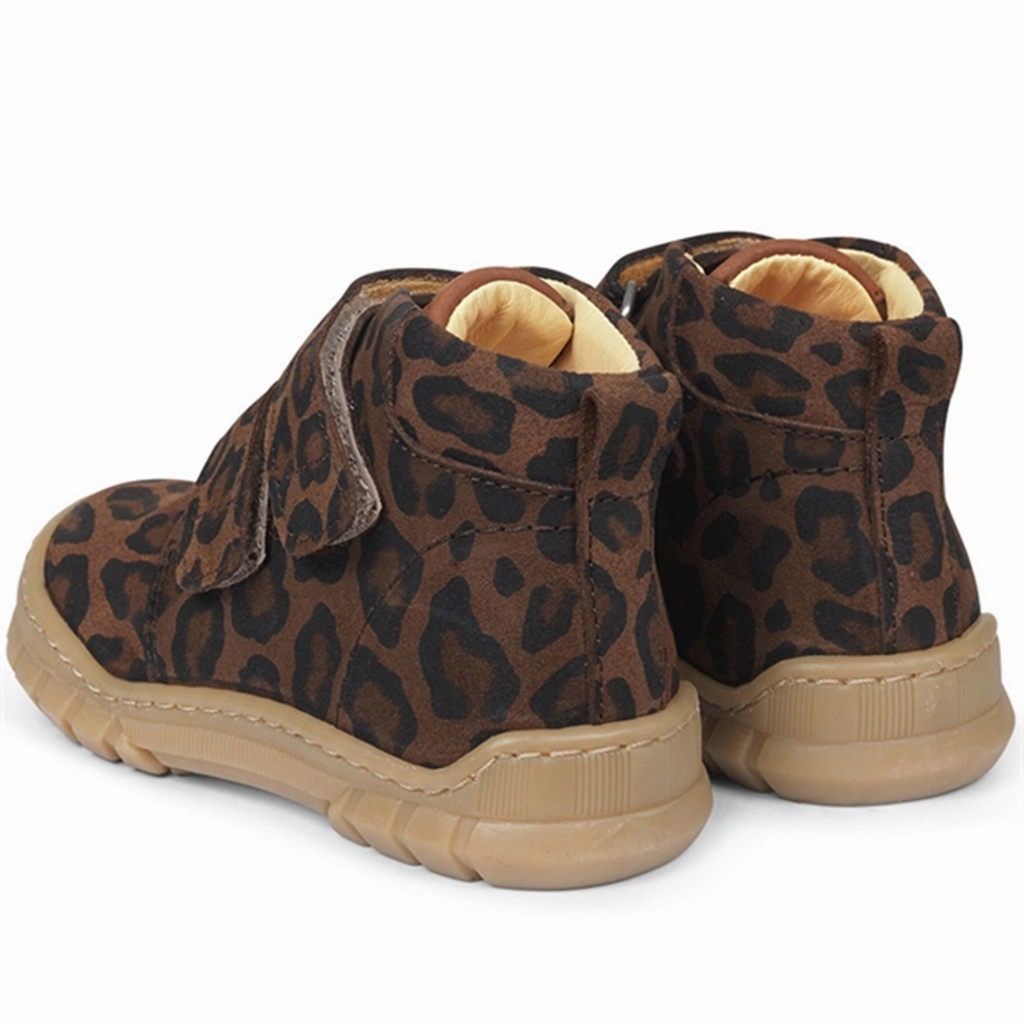 Angulus Beginner Shoes w Velcro Brown Leopard Active Life