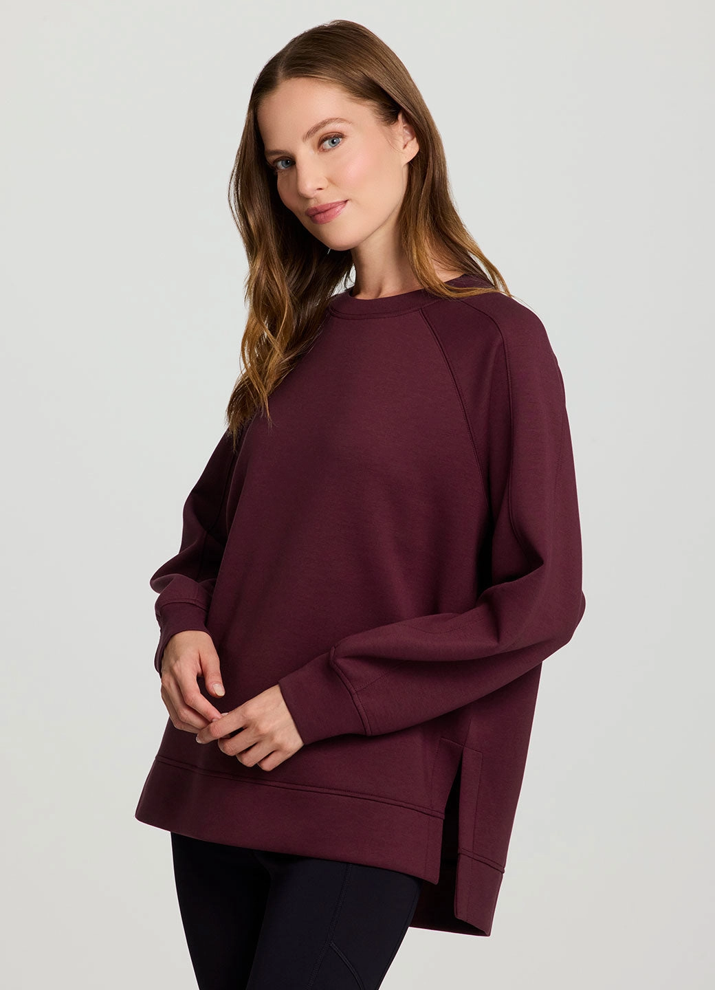 Female design LuxeSoft Crewneck Tunic
