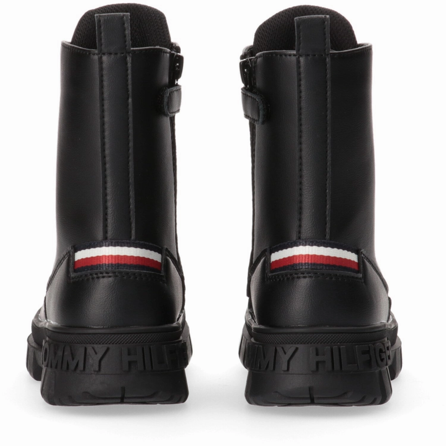 Soft Touch Abrasion Resistant Lace Tommy Hilfiger Black Lace-Up Bootie