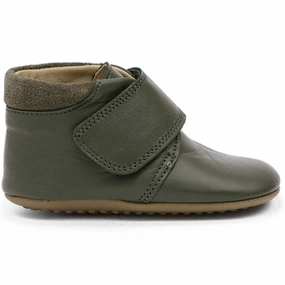 Pom Pom Indoor Shoe Velcro Green Elastic Band Cozy Footwear