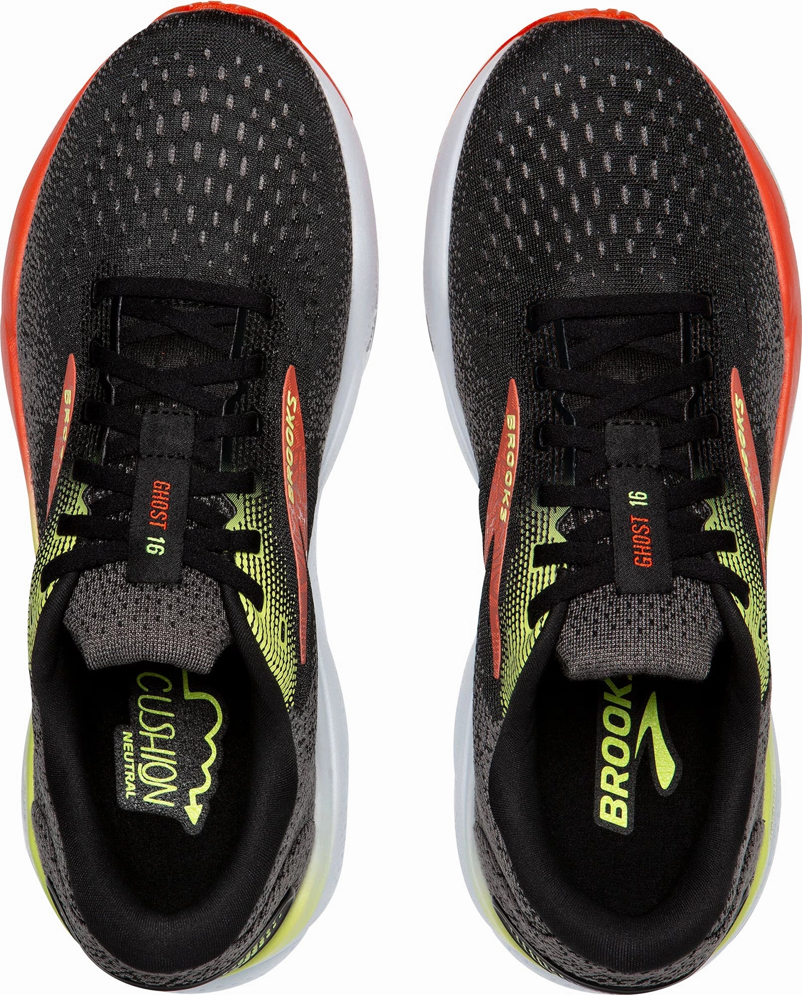 Brooks Ghost 16 WIDE FIT (2E) Mens Running Shoes - Black Autumn - running