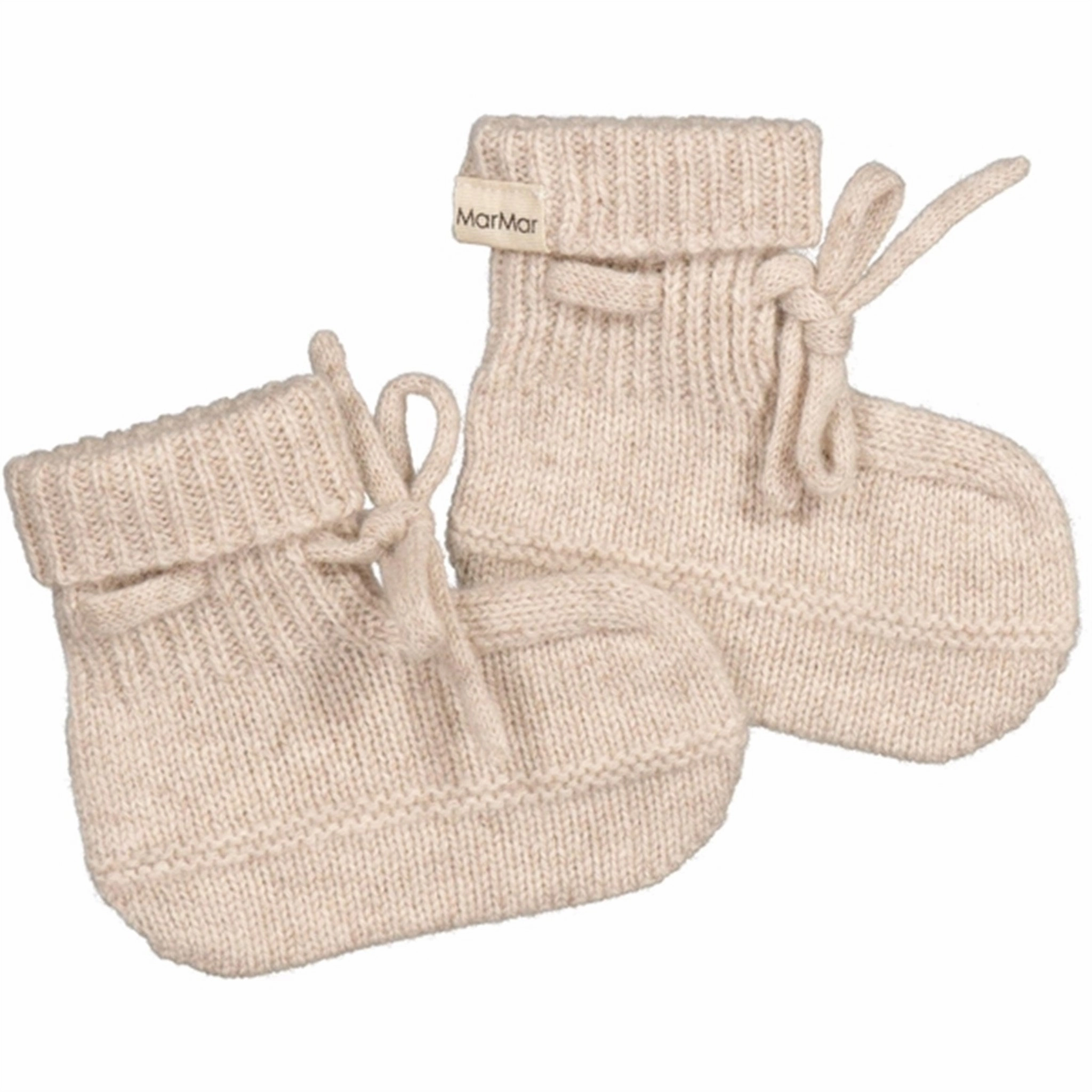 Shock dispersion Cozy Slippers MarMar Sand Melange Cashmere Abootie Booties