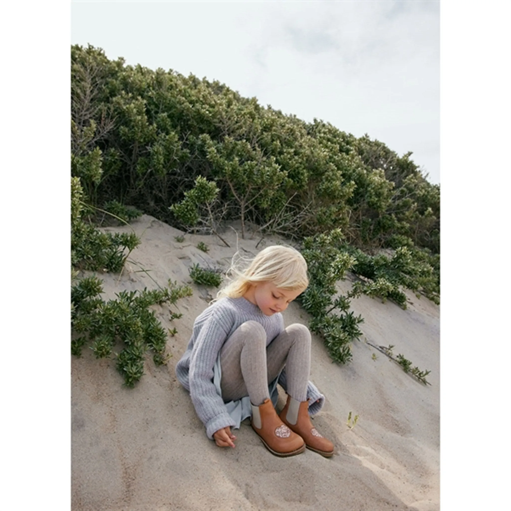 Angulus Chelsea Boots With Heart Almond/Maple Glitter/Beige Elastic Premium Cushion