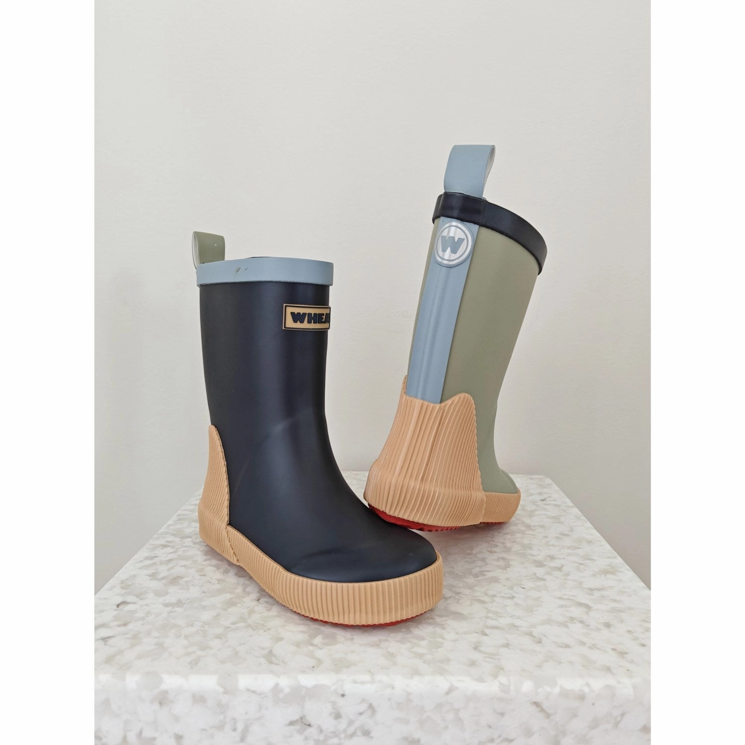 Wheat Green Tea Rubber Boot Welly Everyday Use
