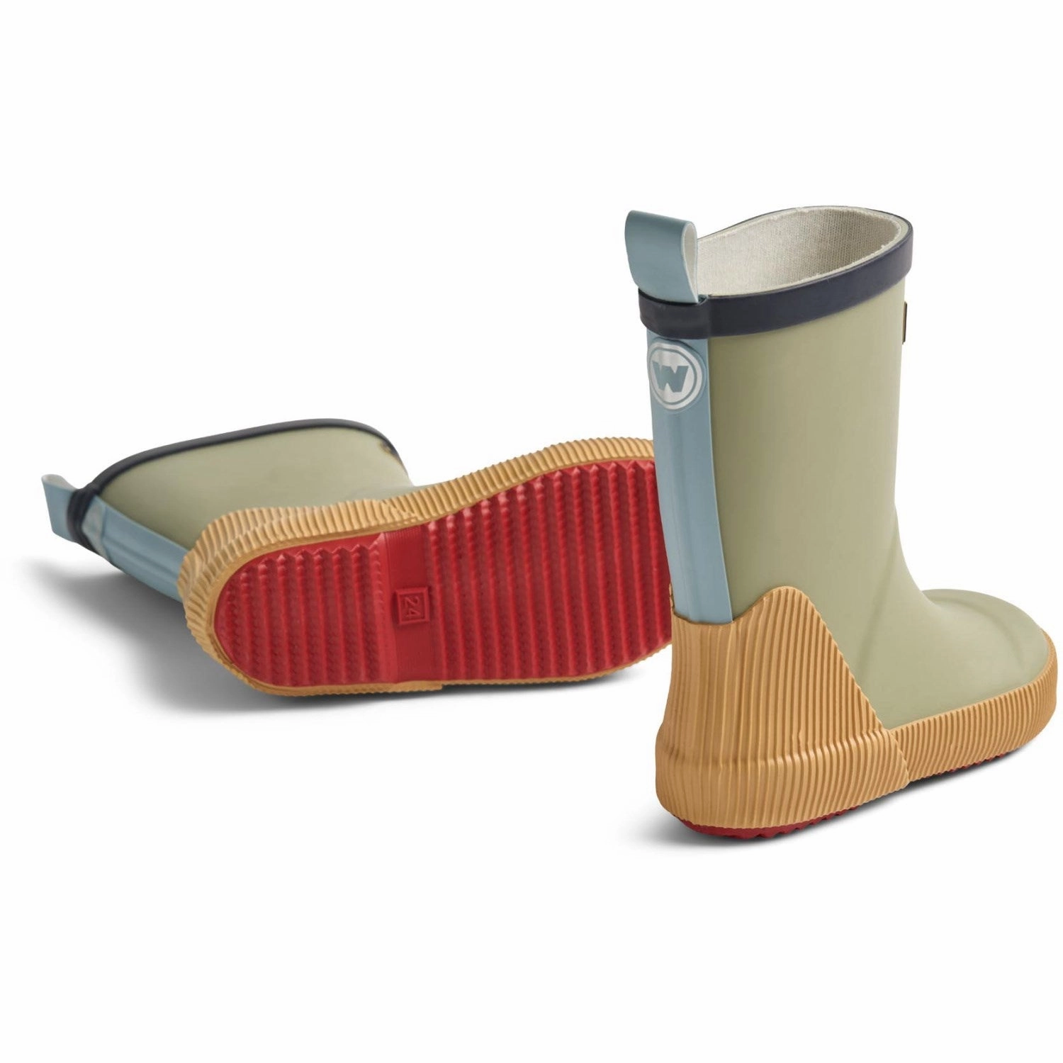 Storm Mode Wheat Green Tea Rubber Boot Welly