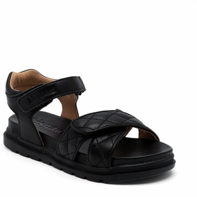 beach casual Sleek Comfort Bisgaard Black Obi Sandal