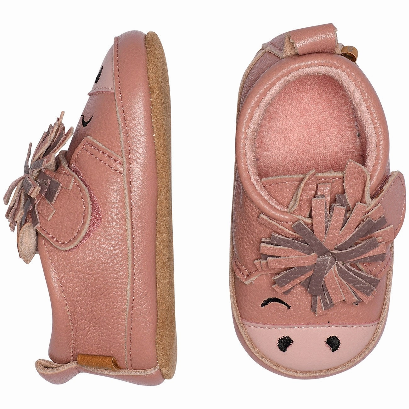 Sandal Strap MELTON Ash Rose Horse l?der hjemmesko