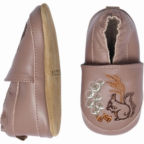 MELTON Leather Slippers Autumn Botani Burlwood Compact Design