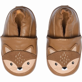 MELTON Leather Slippers with Squirrel Cognac Ventilation holes Beach Vibe
