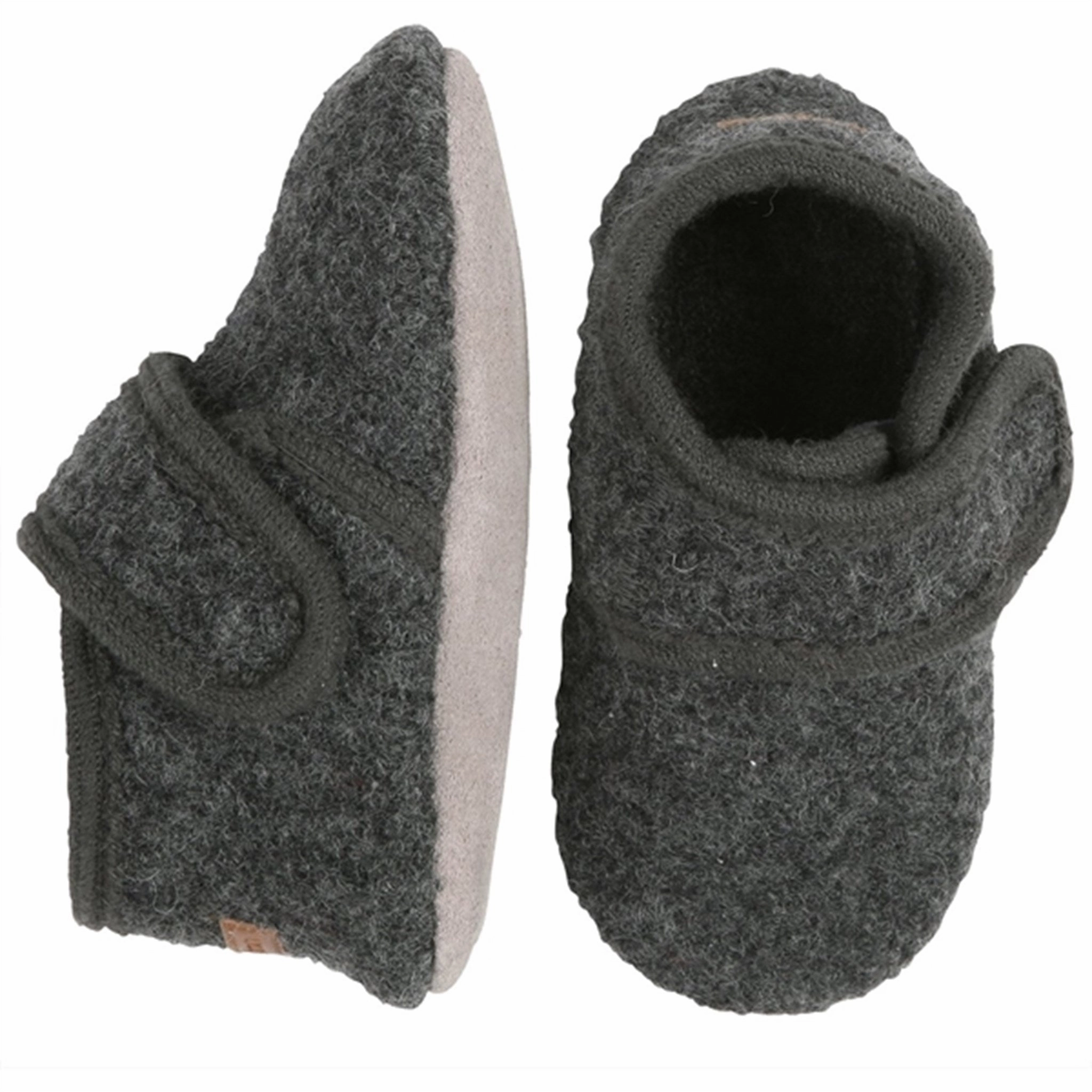 Easy Wear All-Day Slides MELTON Wool Slippers Classic Antracite