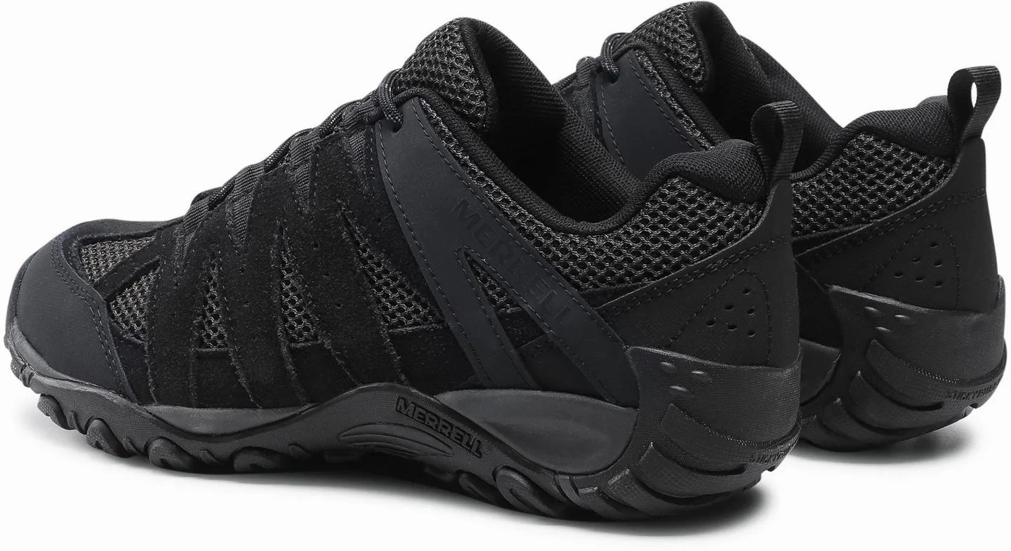 shoe effectiveness enhancement for retirees Merrell Accentor 2 Vent Mens Walking Shoes - Black