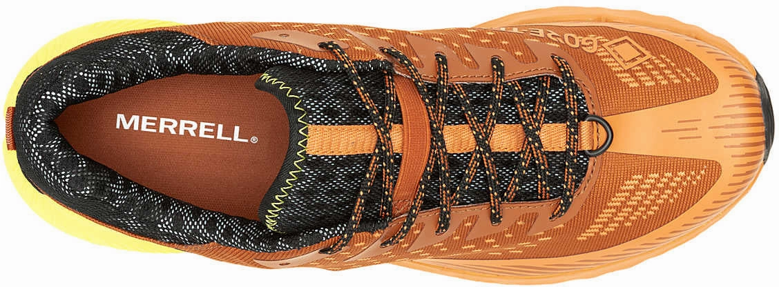 carnival - themed running option Merrell Agility Peak 5 GORE-TEX Mens Trail Running Shoes - Orange