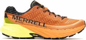 Merrell Agility Peak 5 GORE-TEX Mens Trail Running Shoes - Orange Knit Material casual - style shoes