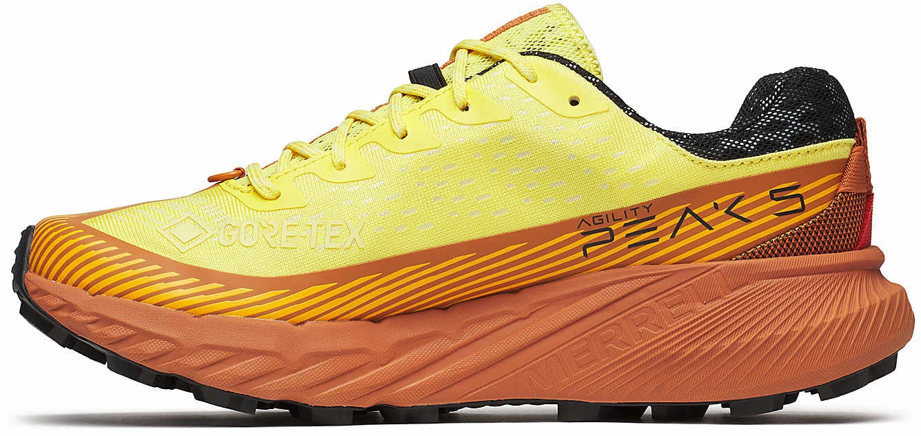 Merrell Agility Peak 5 GORE-TEX Mens Trail Running Shoes - Yellow Removable components