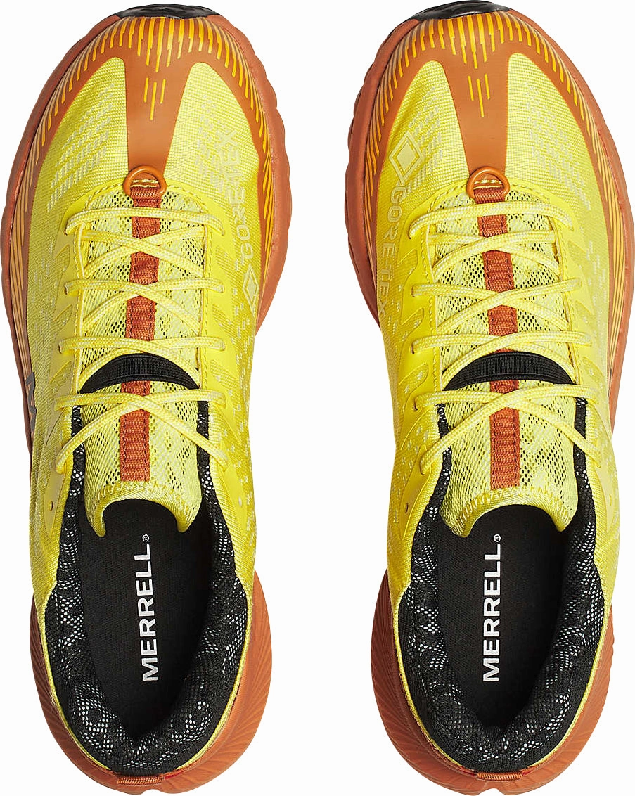 Merrell Agility Peak 5 GORE-TEX Mens Trail Running Shoes - Yellow Torsional Stability Frame