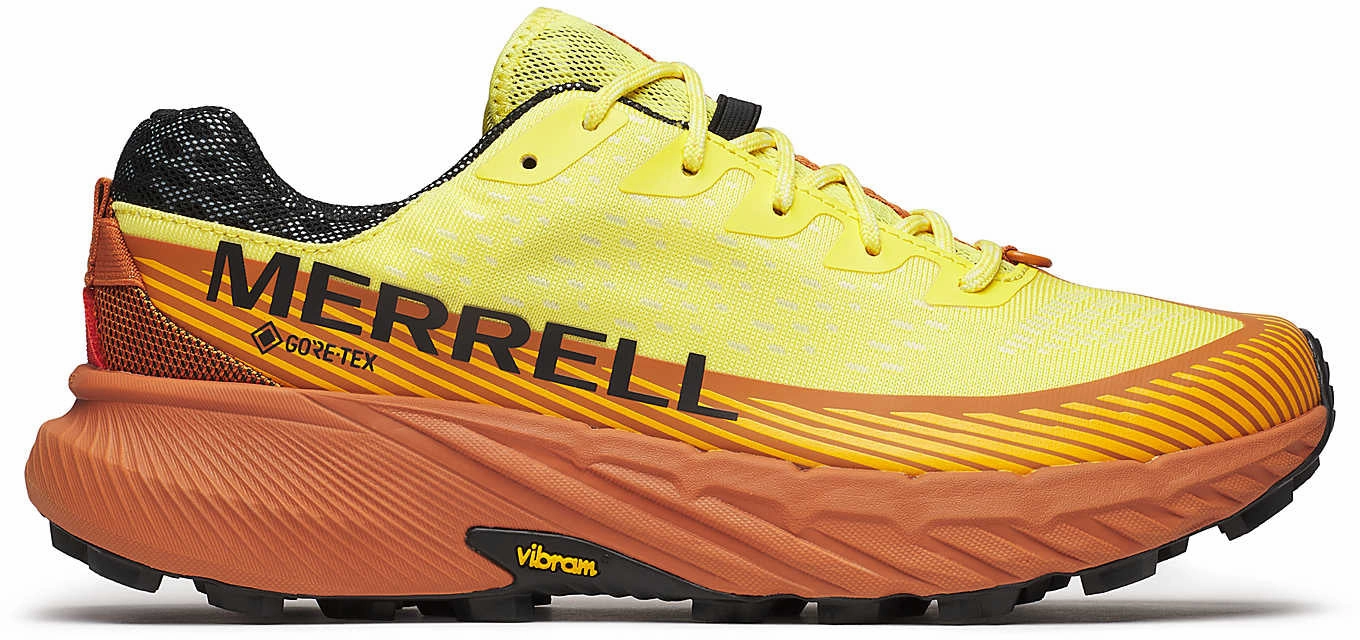 Adaptive Motion Control Merrell Agility Peak 5 GORE-TEX Mens Trail Running Shoes - Yellow