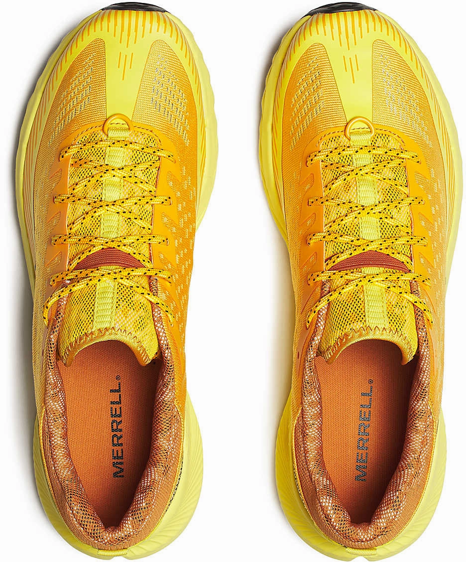 Merrell Agility Peak 5 Mens Trail Running Shoes - Orange slip - on footwear