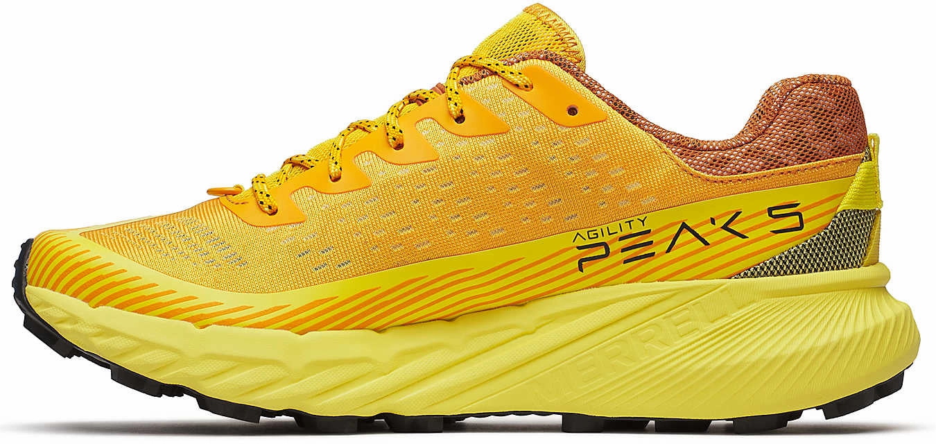 hybrid sole shoes Merrell Agility Peak 5 Mens Trail Running Shoes - Orange