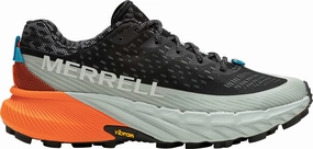 Ergonomic shoe design Geometric Flex Grooves Merrell Agility Peak 5 Womens Trail Running Shoes - Black