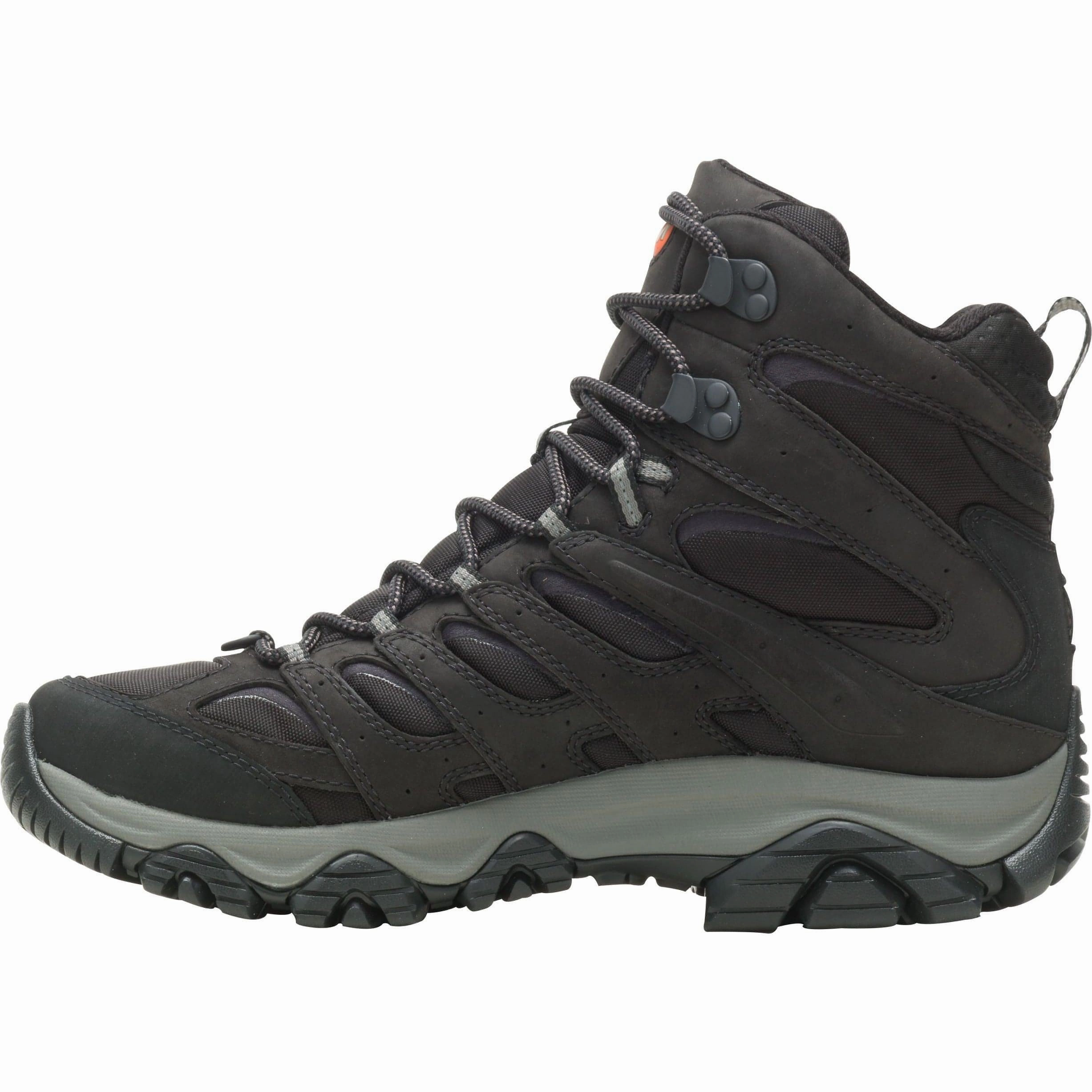 padded panels Merrell Moab 3 Apex Mid Waterproof Mens Walking Boots - Black