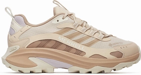 Pressure Dispersing Insoles shoe storage enhancement Merrell Moab Speed 2 GORE-TEX Womens Walking Shoes - Beige