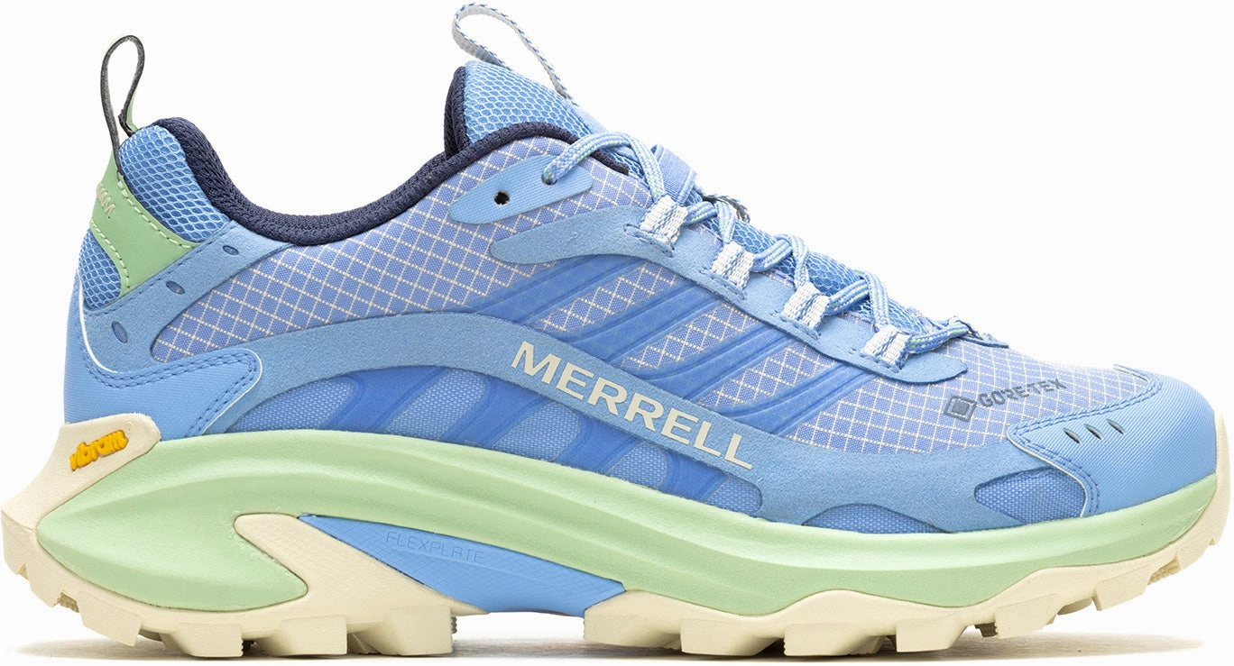 Merrell Moab Speed 2 GORE-TEX Womens Walking Shoes - Blue solo adventures