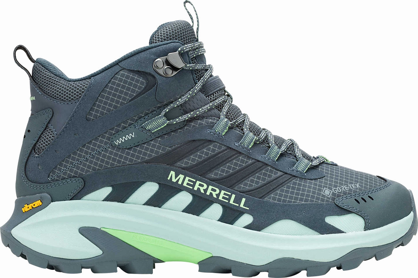 Merrell Moab Speed 2 Mid GORE-TEX Mens Walking Boots - Grey loop handles