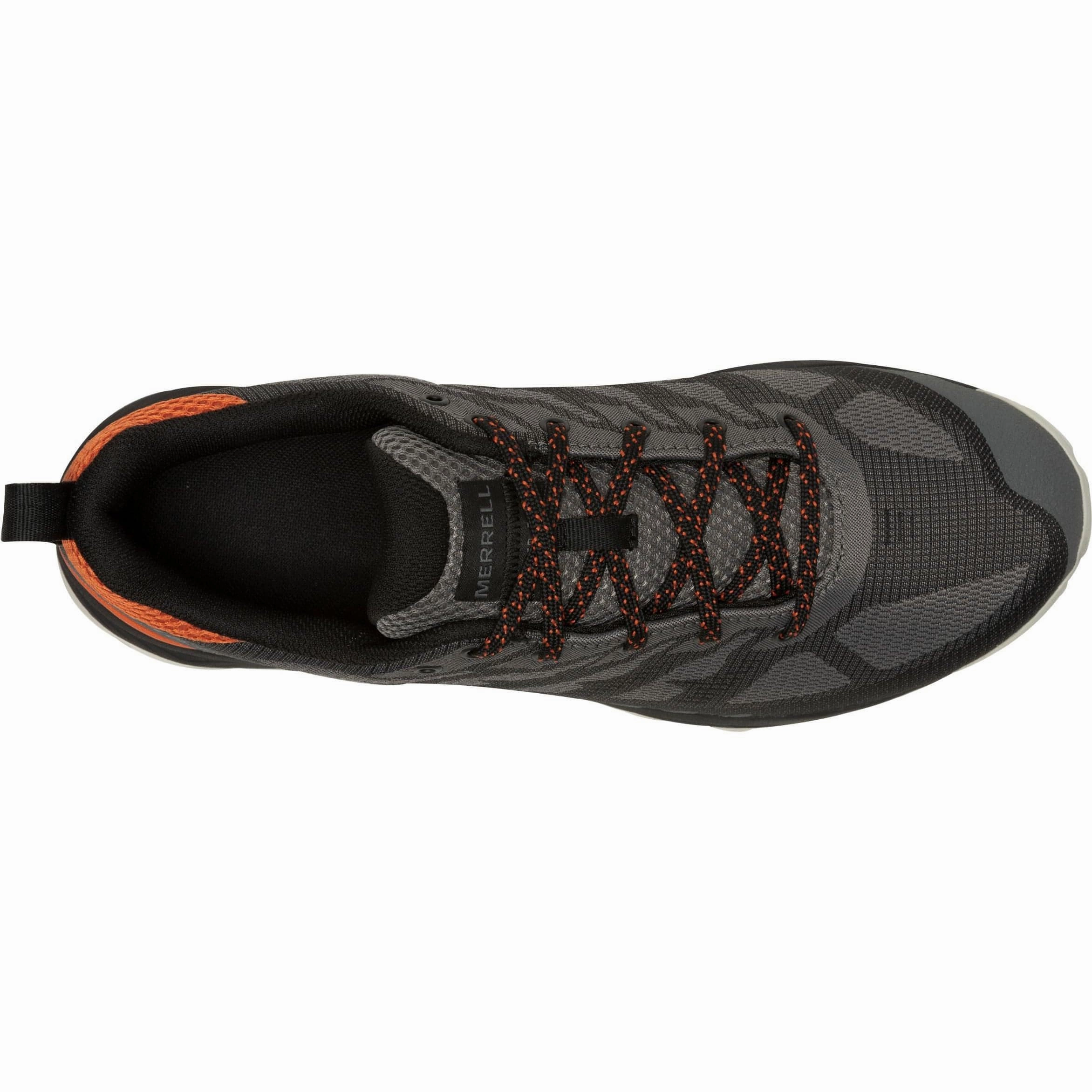 Merrell Speed Eco Waterproof Mens Walking Shoes - Grey for group activities lace up closure