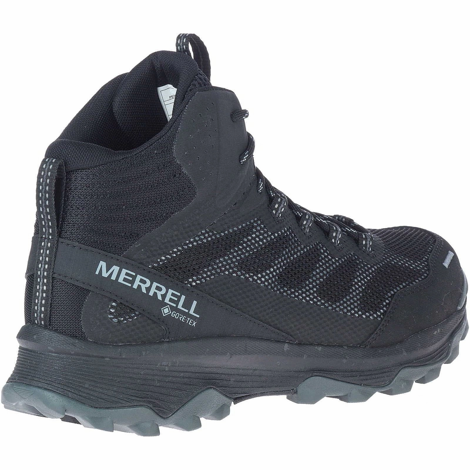 Merrell Speed Strike Mid GORE-TEX Mens Walking Boots - Black scratch - resistant Removable Insole