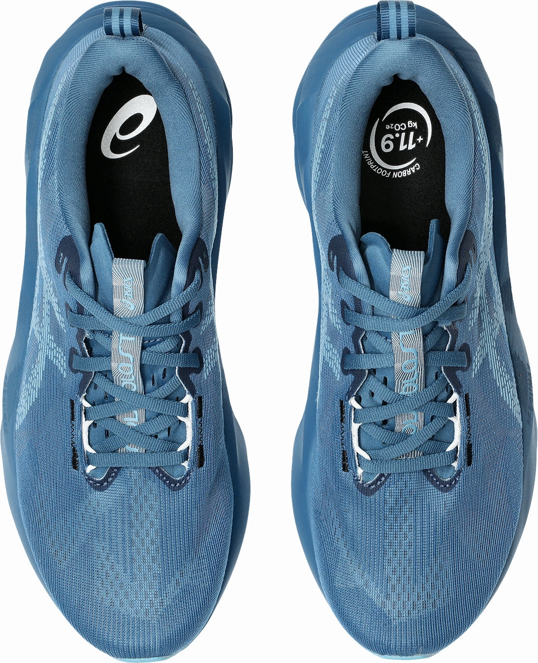 Asics NovaBlast 5 Mens Running Shoes - Blue Traction Lug Pattern Flexible