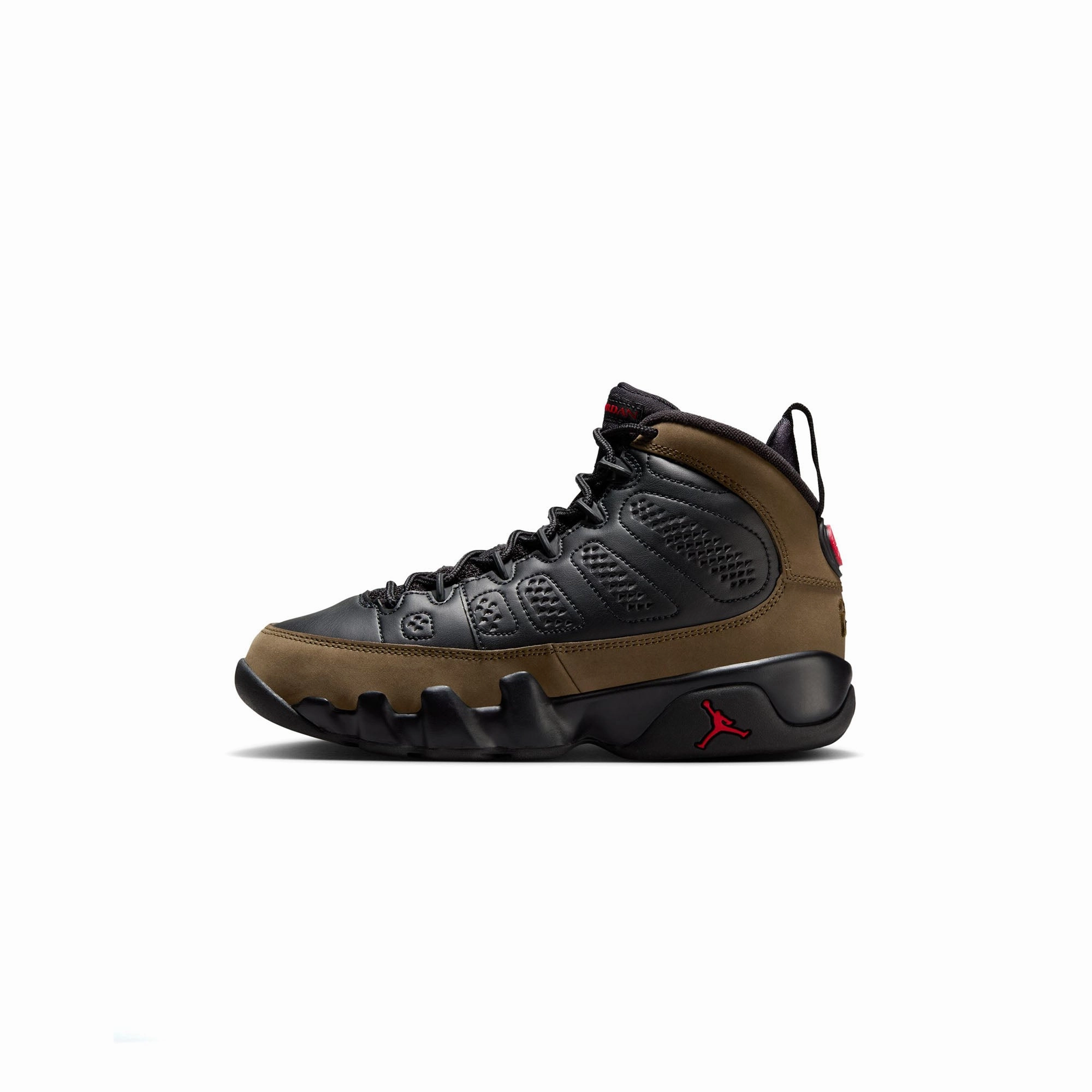 Forest running need Air Jordan 9 Kids Retro "Olive" Shoes