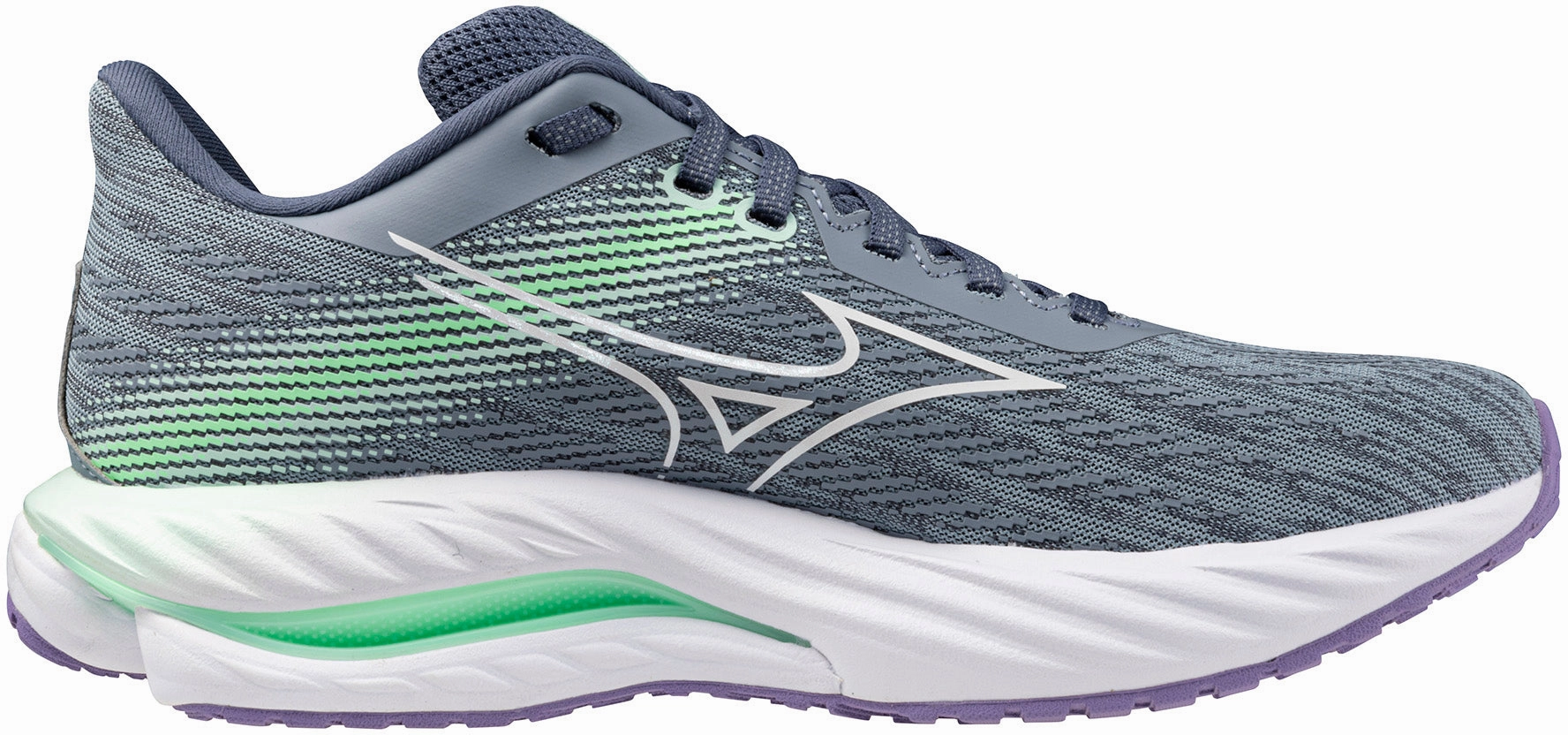 Mizuno Wave Inspire 21 Womens Running Shoes - Grey recycled - material shoes
