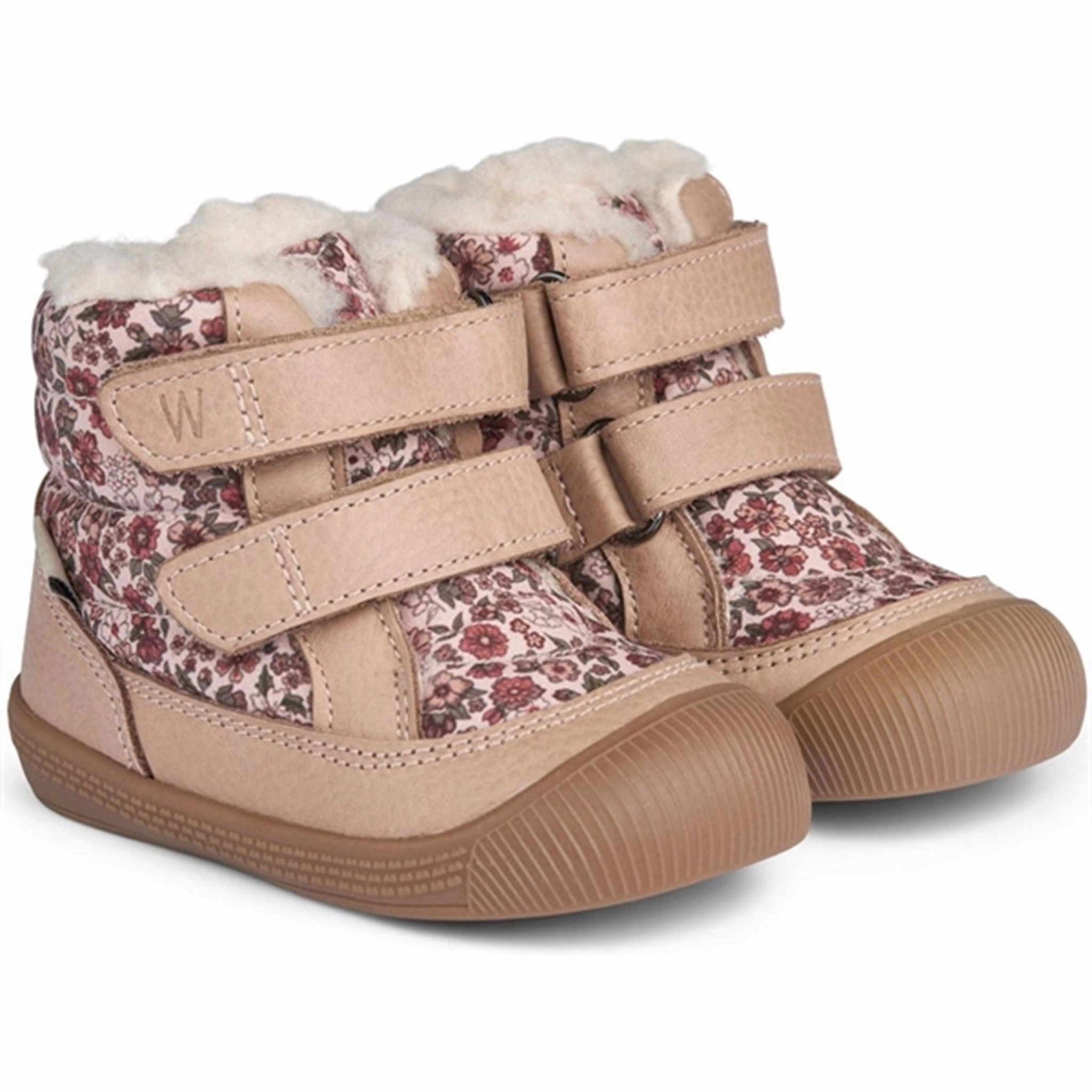 Clean Silhouette Wheat Winter Boots Daxi Wool Tex Print Rose Dust Flowers
