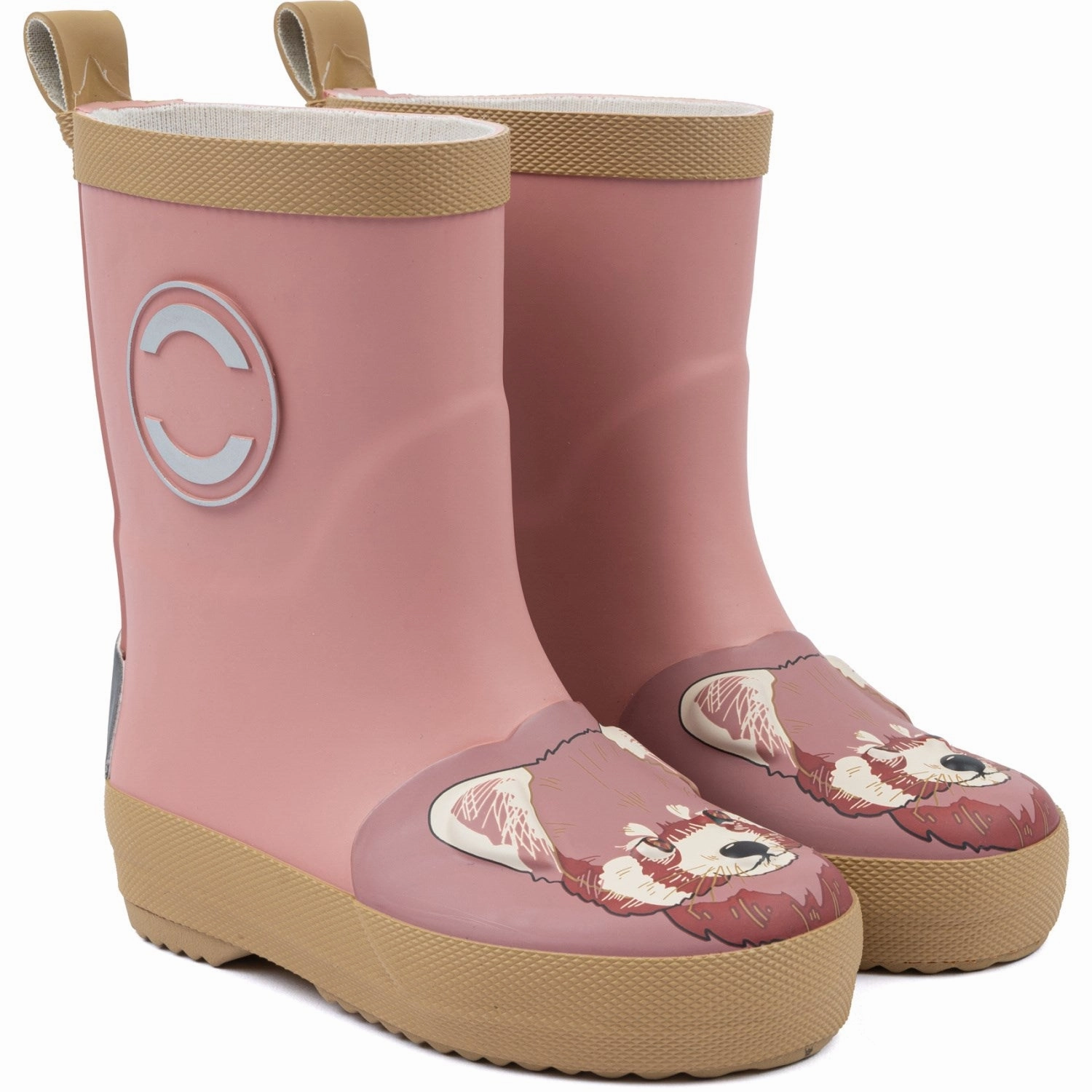 Non-Slip Grip Grippy Outsole Mountain Climber Mikk-Line Ash Rose Red Panda 3D Wellies