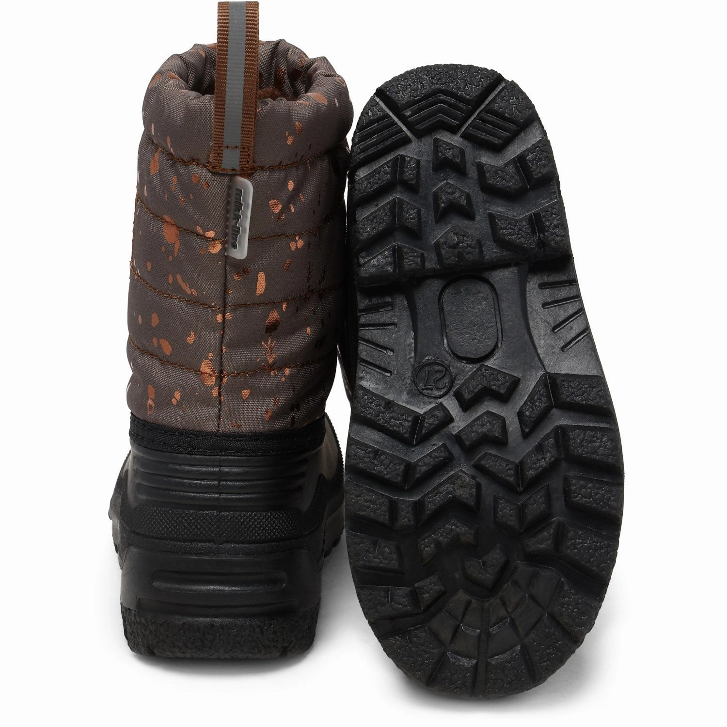 Seamless Comfort Remote Hiking Anti Puncture Design Mikk-Line Chocolate Chip Winter Boot Rubber