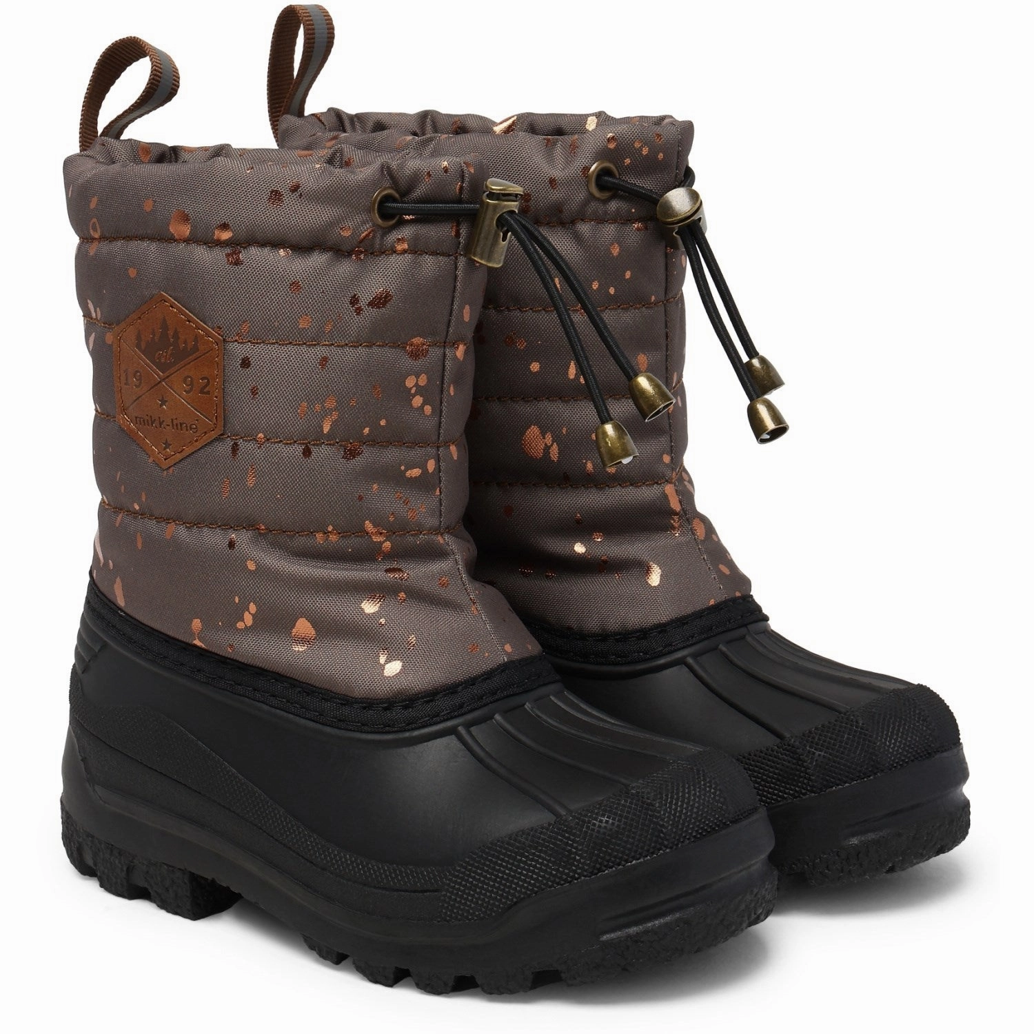 Mikk-Line Chocolate Chip Winter Boot Rubber Multi Season Smooth Soles