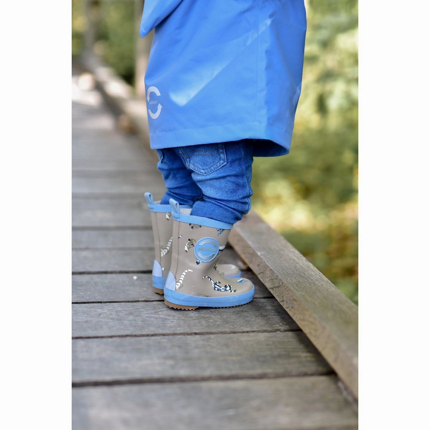 All Function Mikk-Line Faded Denim Magic Wellies