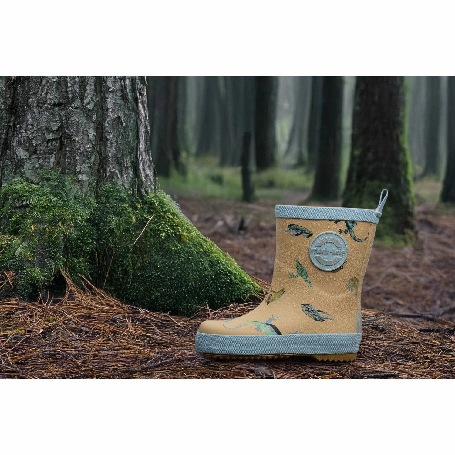 Rugged Built City Walking Mikk-Line Faded Denim Magic Wellies
