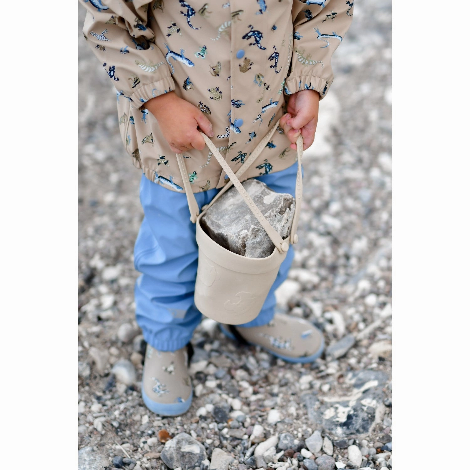 Cushioned Step Windy Weather Mikk-Line Faded Denim Magic Wellies