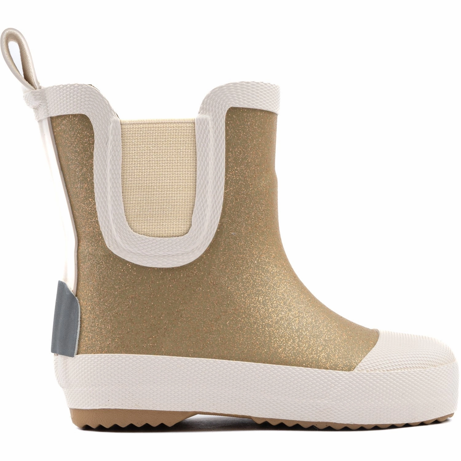 Mikk-Line Kelp Short Wellies Glitter Support frame High Traction Adventure Journey