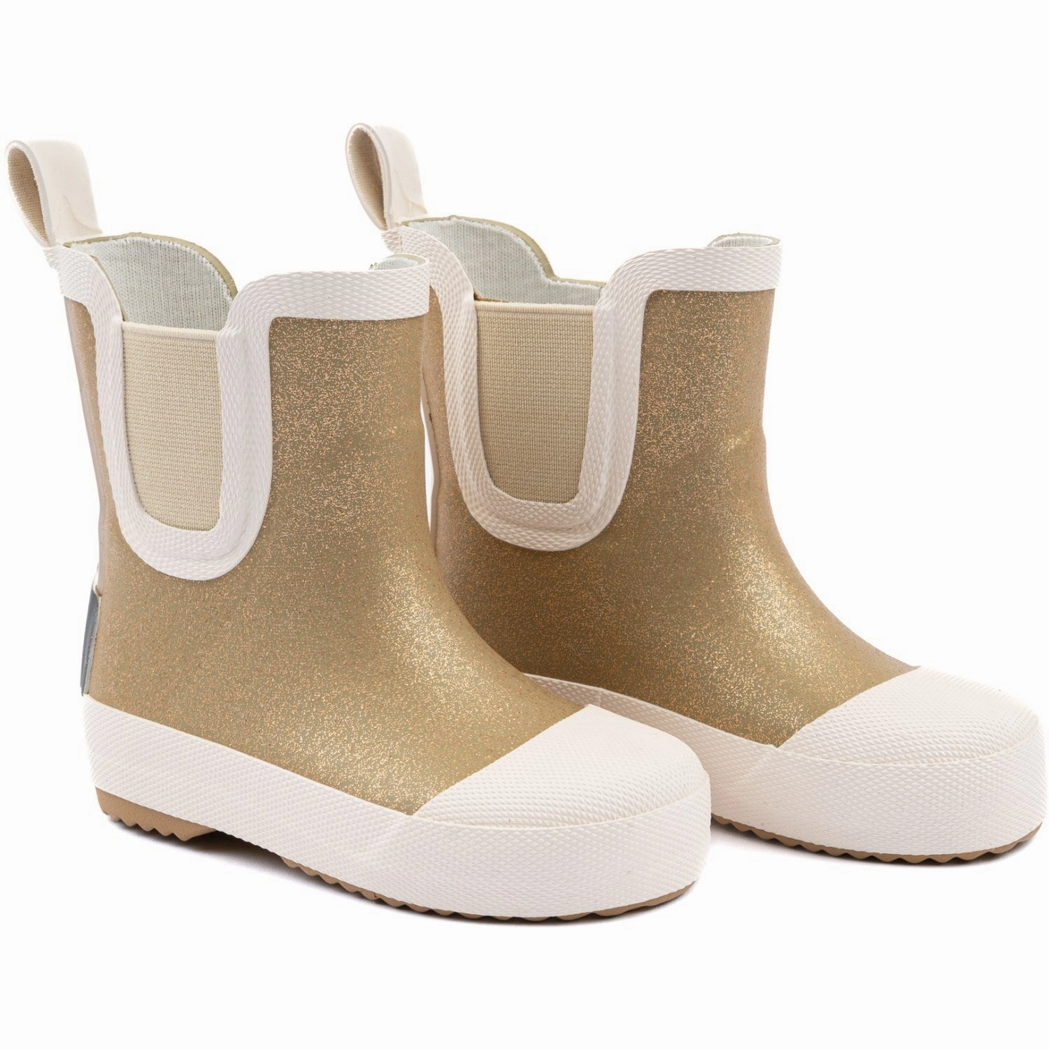 Mikk-Line Kelp Short Wellies Glitter Padded Interior Night Travel