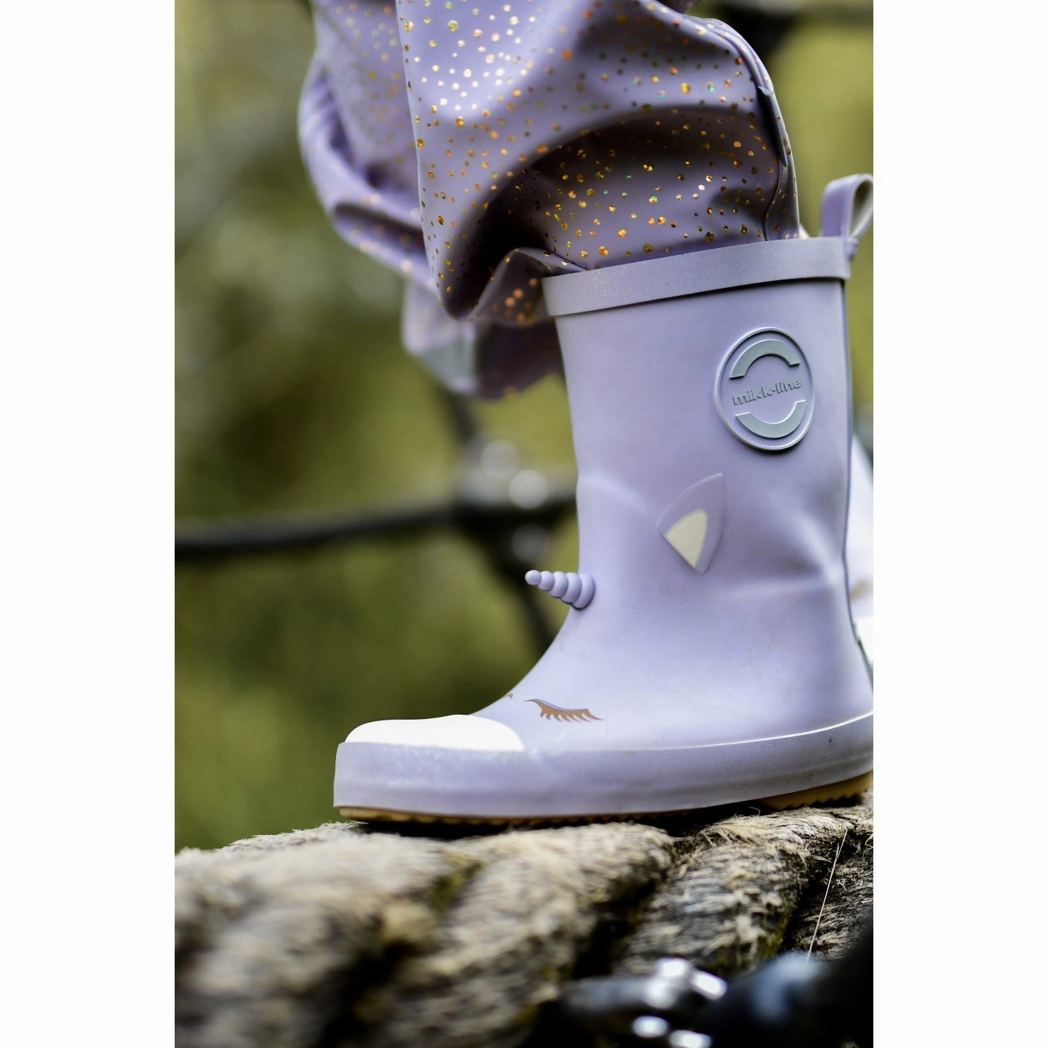 Mikk-Line Lavender Aura Unicorn 3D Wellies Adventure Driven High Traction Snow Trekker