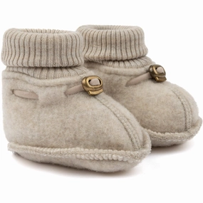 Effortless Comfort Mikk-Line Melange Offwhite Wool Footies