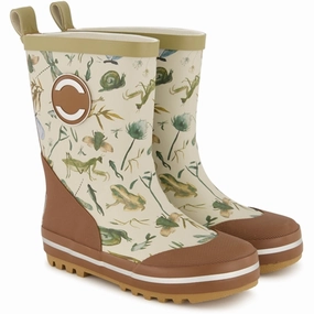 Comfortable Shank Mikk-Line Printed Wellies Doeskin