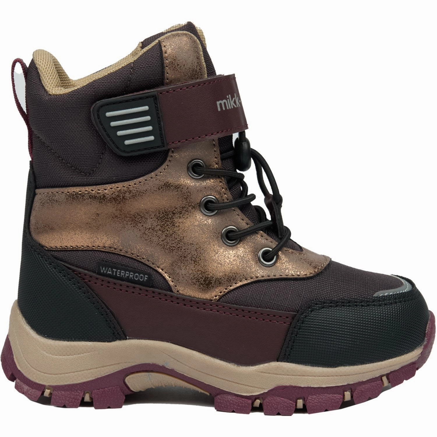 Mikk-Line Raisin Winter Boot Tex Velcro Easy Entry Tough